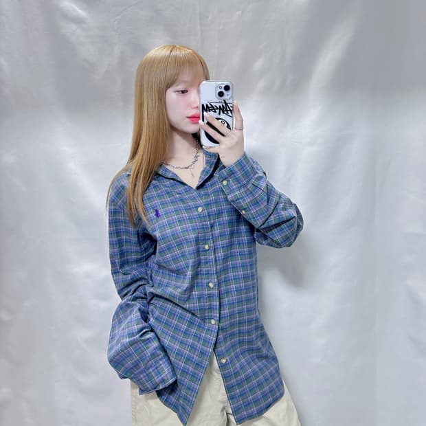 폴로 랄프로렌 멀티포니 체크 셔츠 