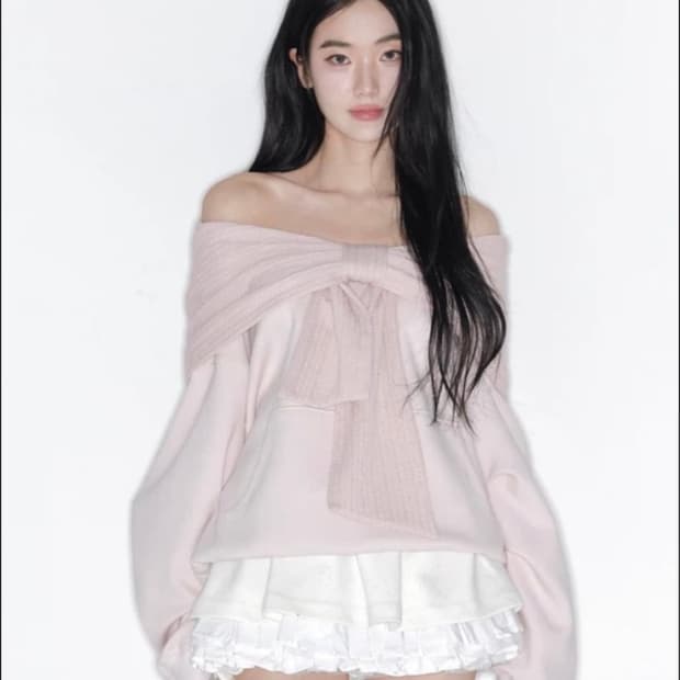 더티스 리본후드 핑크