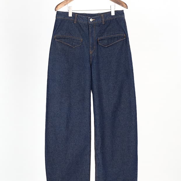 아이엘 커브드팬츠 인디고