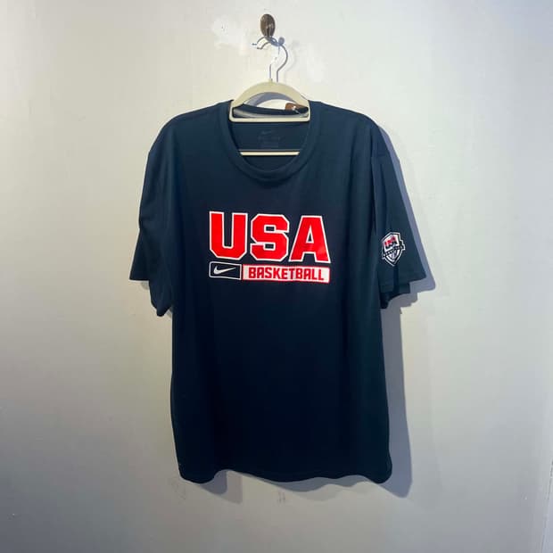 나이키 드라이핏 USA 바스켓볼 반팔 티셔츠