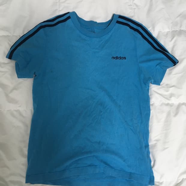 [아디다스] 일본빈티지 삼선 반팔티셔츠