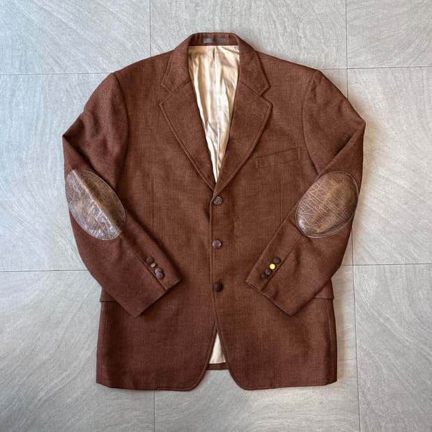 버버리 정품 브라운 울 블레이저 자켓 