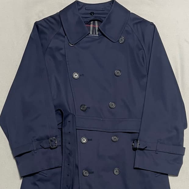 S 버버리 네이비 트렌치 코트