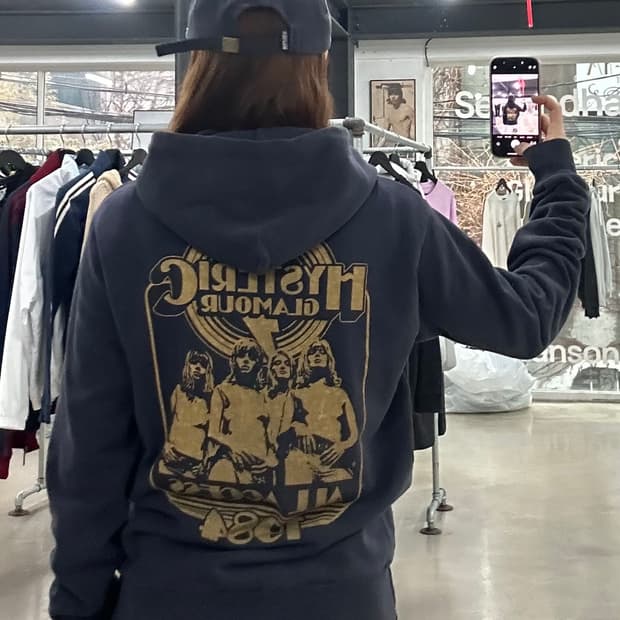 히스테릭글래머 1984 빅 백로고 후드집업