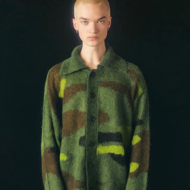 앤더슨벨 카모 니트 가디건