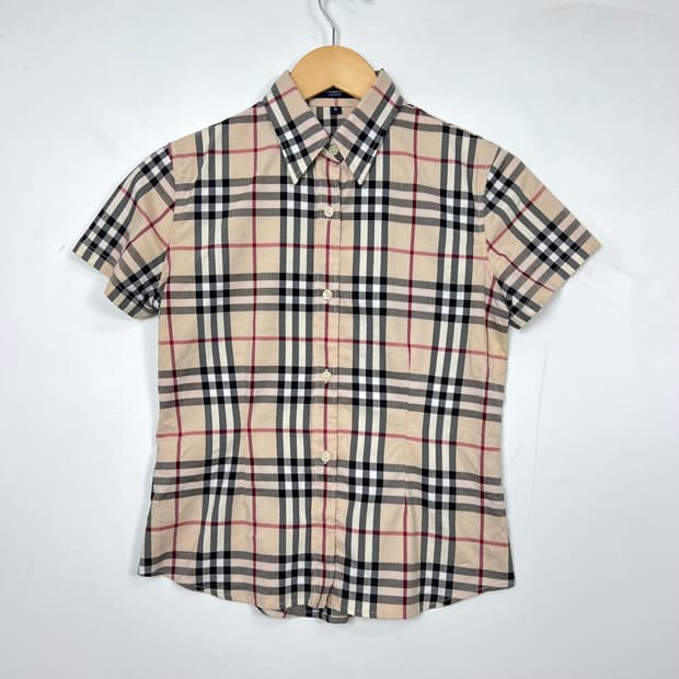 Burberry 버버리 노바체크 반팔 셔츠