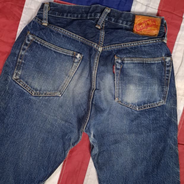 오리지날 일본판 드님 722 셀비지 데님진