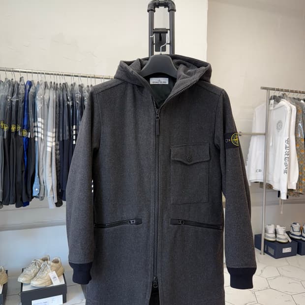 [M] 스톤아일랜드 파노펠트 스페셜 울 후드 코트