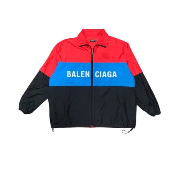 발렌시아가 컬러 블록 바람막이