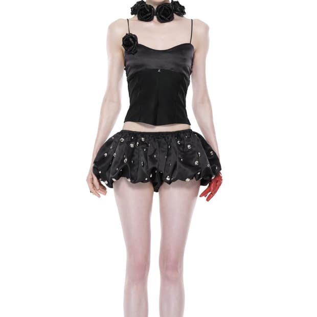Lynhalyn Scattered Stud Bloomers Shorts 