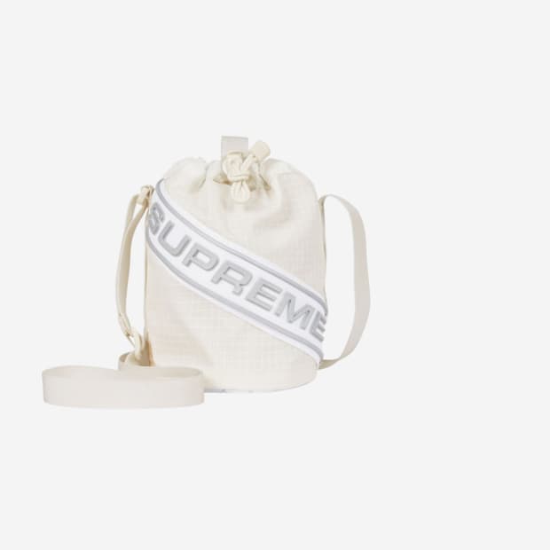 Supreme Small Cinch Pouch White - 23FW