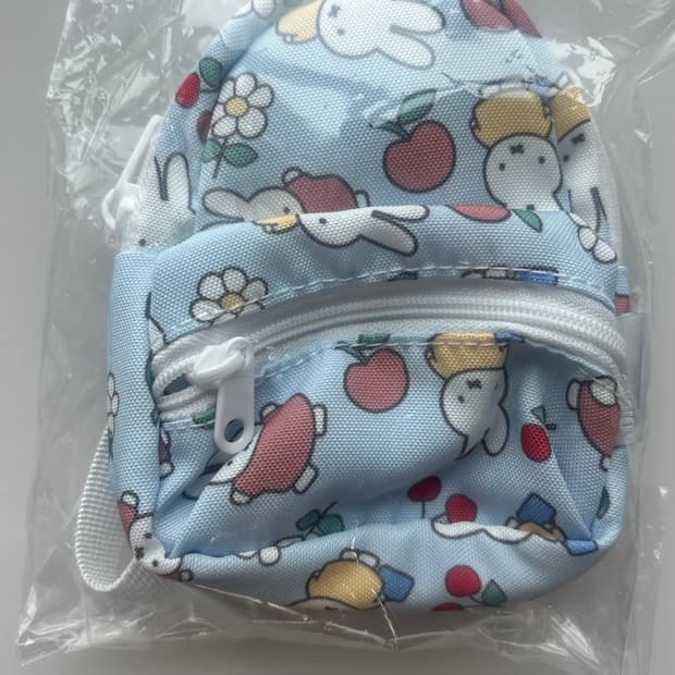 미피 백팩 파우치 카라비너 배낭 miffy 블루 동전 지갑 파우치