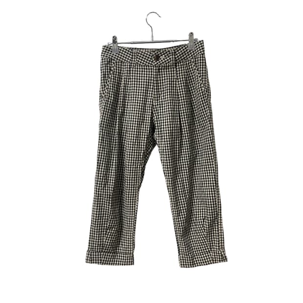 shuca GLOBAL WORK Gingham Capri Pants