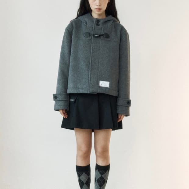 로씨로씨 크롭 울 더플 코트