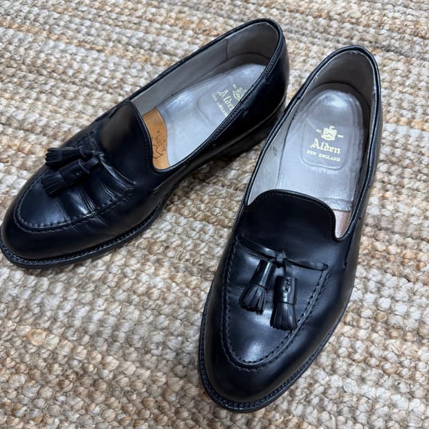 알든 Alden 660 Tassel Loafer Black Calf