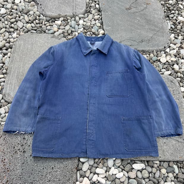 HARD FADED VINTAGE WASHING 빈티지프렌치워크자켓