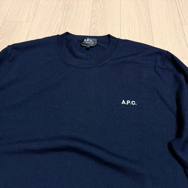 아페쎄(A.P.C.) 자수 로고 니트 XXL
