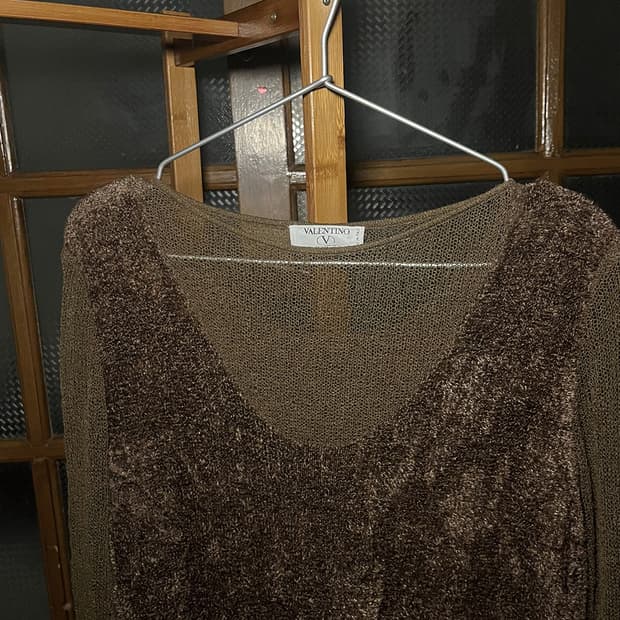 VALENTINO viscose wool knit top[발렌티노]
