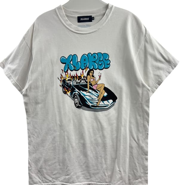 X-LARGE 그래피티 화이트 슬리브550