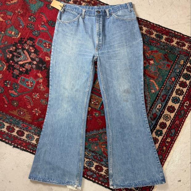 70's USA Made JC Penny 빅 벨바텀 부츠컷 플레어진