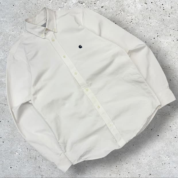 [XS] 칼하트 WIP 매디슨 화이트 셔츠 긴팔 D455