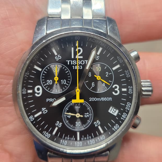 티쏘 (TISSOT) PRC200 검판 메탈 T17.1.586.32 시계