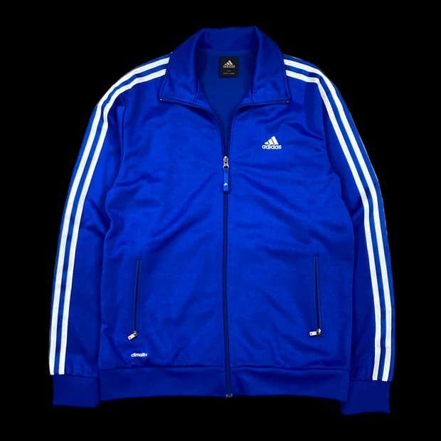아디다스 올드스쿨 스포티 블루 트랙탑 져지