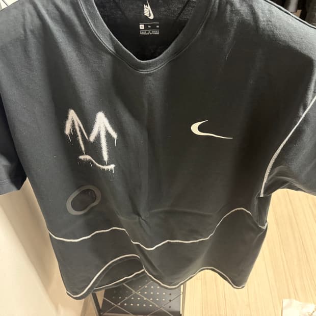 오프화이트 나이키 반팔 XL