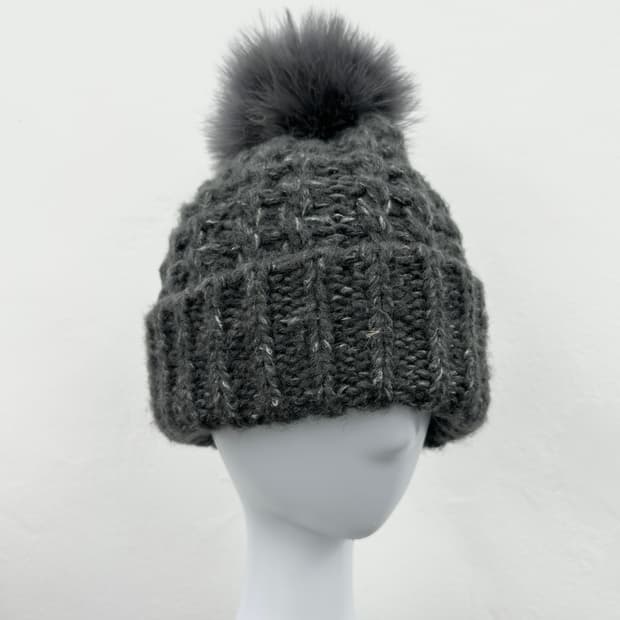 Vintage fur beanie 