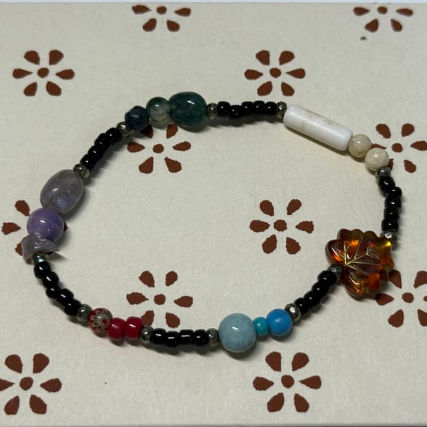 Handmade beaded bracelet