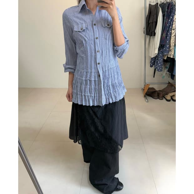 빈티지 링클 셔츠