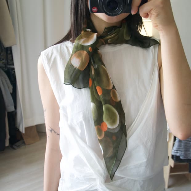 🔘circle pattern scarf🔘