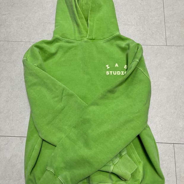 아이앱 후드티 라임 L