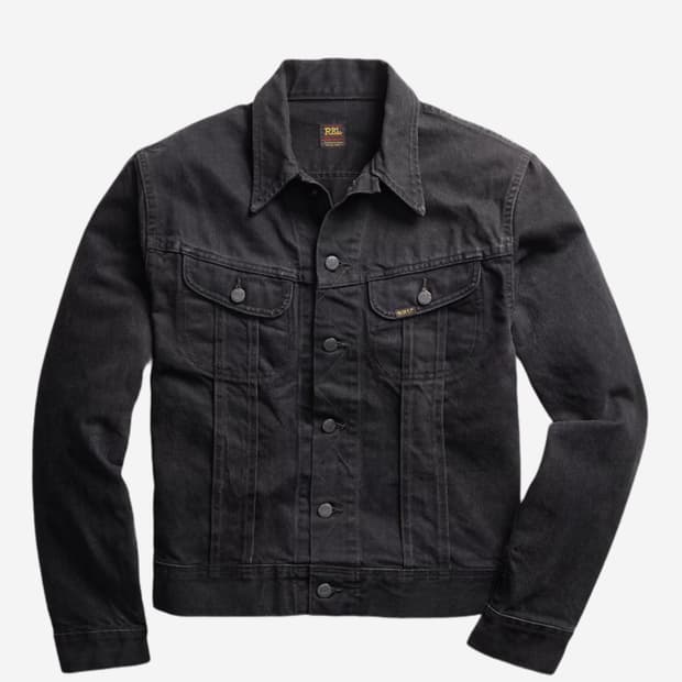 RRL lot271 블랙데님자켓 L