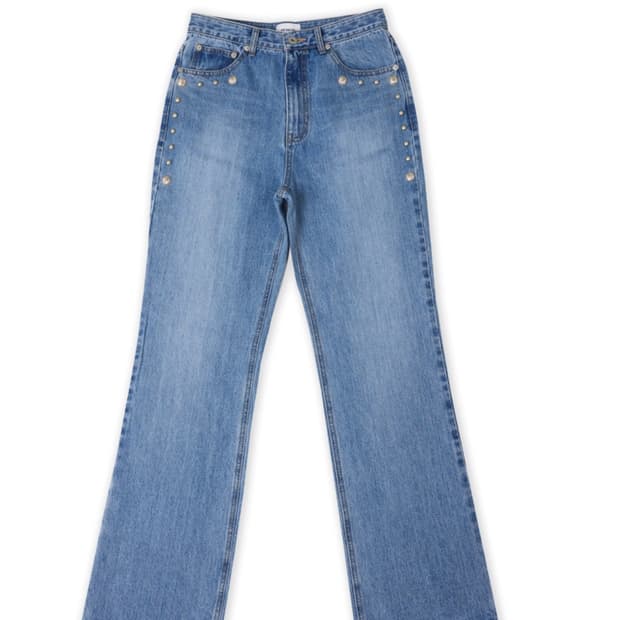 Small stupid tunes  Stud bootcut denim 