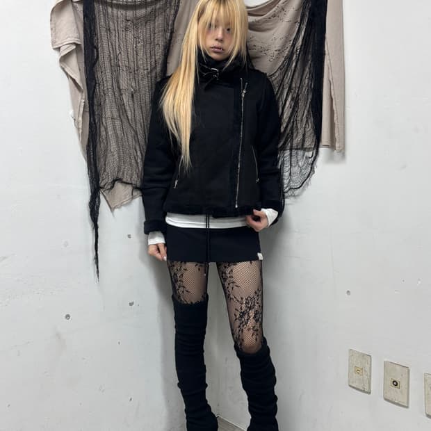 Side Zip 2Neck Buckle black Mustang