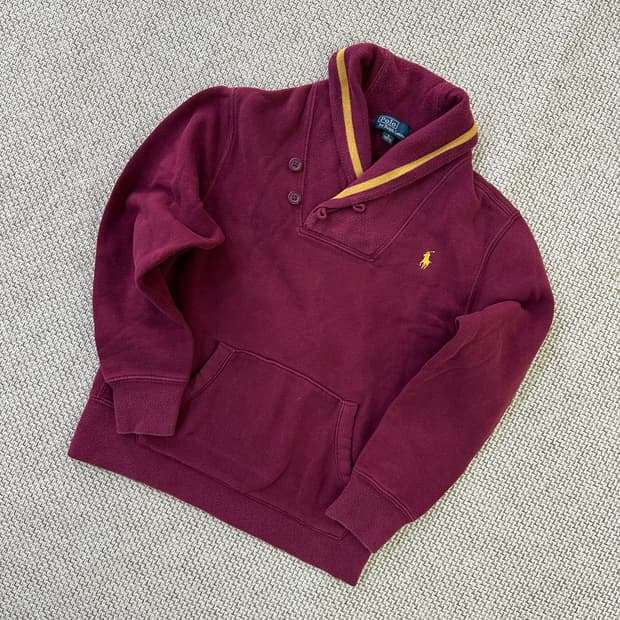 S 폴로 키즈 숄카라 스웨트셔츠 0331D