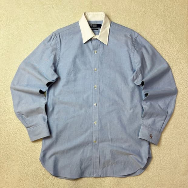 폴로 랄프로렌 라운드카라 클레릭 셔츠 PN5822