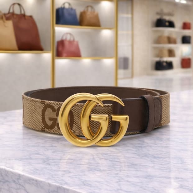 [S급] 구찌 금장 더블 G 버클 벨트 판매합니다!!!