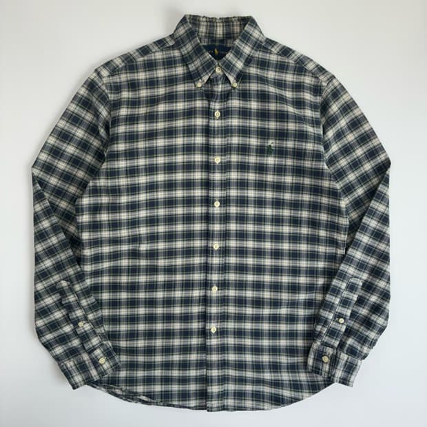 Polo  폴로 랄프로렌 자수 코튼 타탄체크 셔츠 