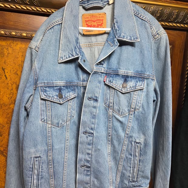 리바이스 타입3 청자켓 L사이즈 팝니다