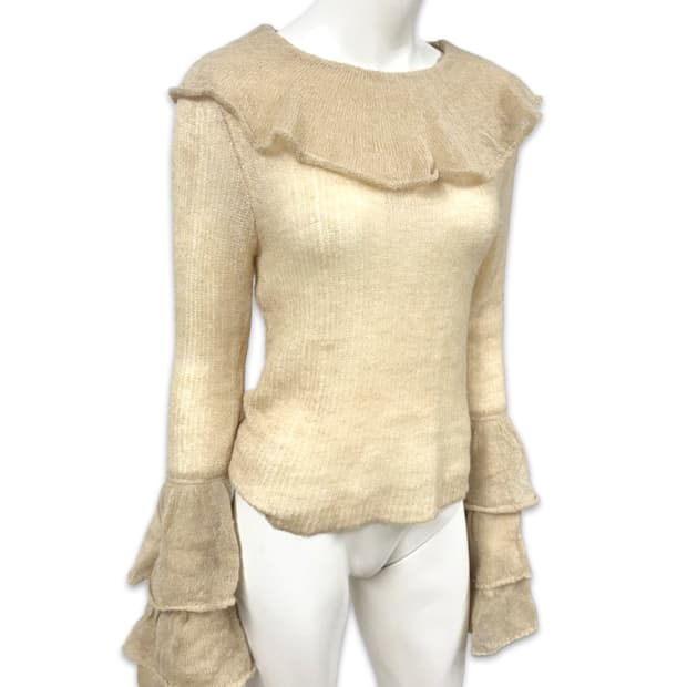 빈티지 ZARA 프릴 레이어드 니트