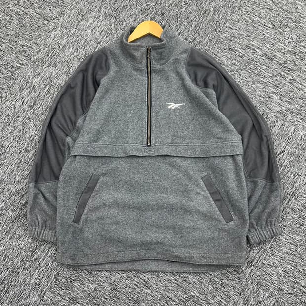 (L~XL)90'S 리복 반집업 후리스-M1038