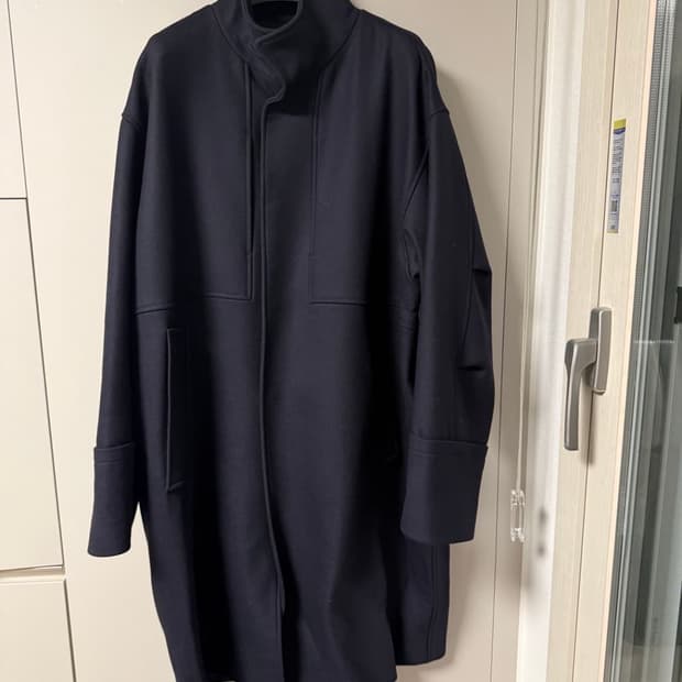 우영미 도산 한정판 스탠드카라 코트 48