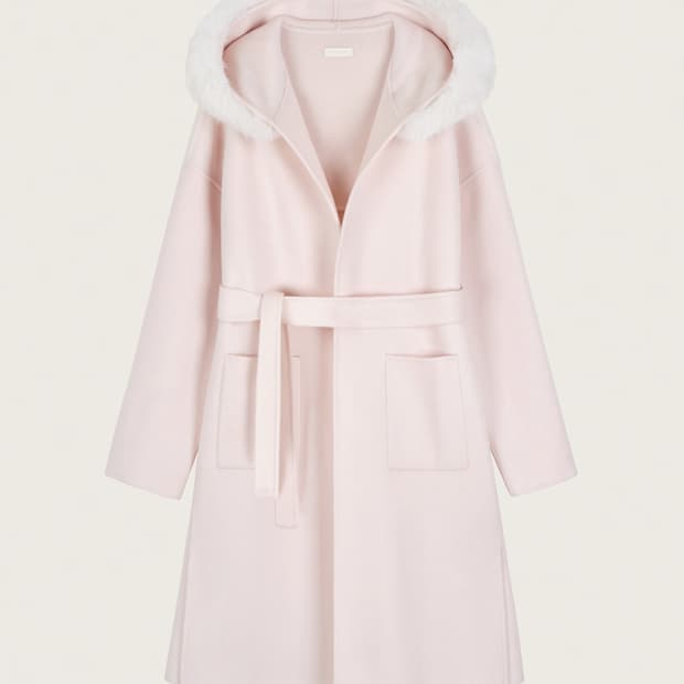 클리시어 코트 새상품 lilac merino wool coat