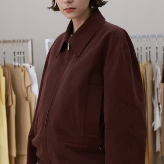 Yiyae 드리즐리 버건디 자켓 M