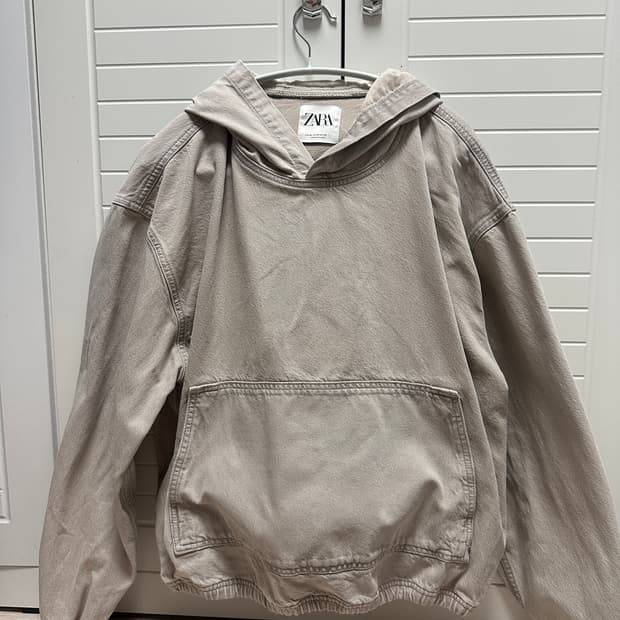 자라 데님 워싱 후드