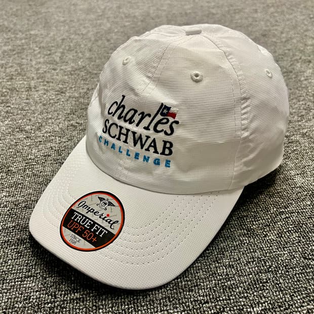 임페리얼 찰스슈왑 챌린지 화이트 골프모자