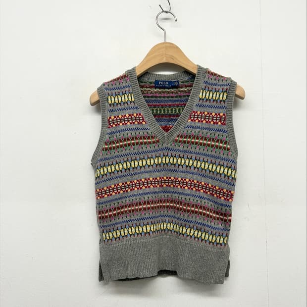 폴로 랄프로렌 페어아일 패턴 니트 베스트 조끼