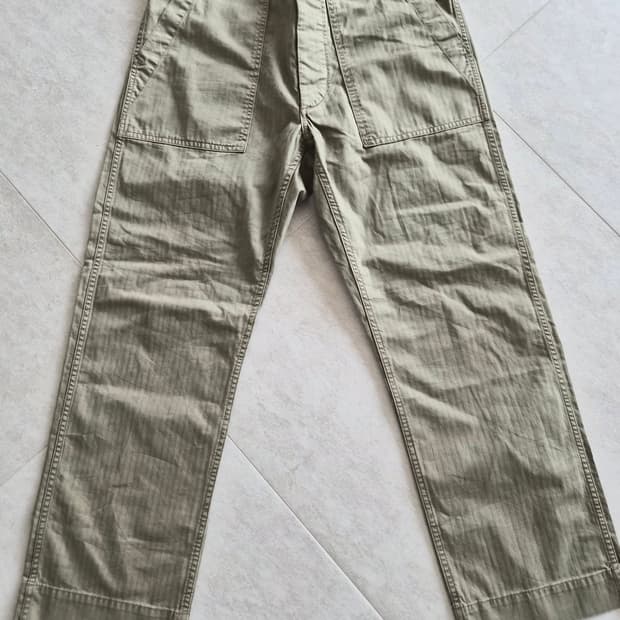 RRL 헤링본 퍼티그 팬츠
